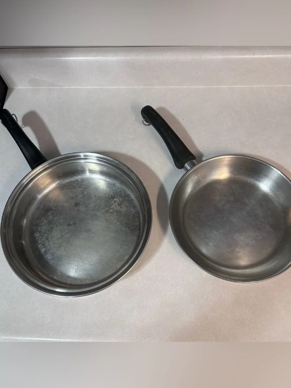 Vintage Saladmaster lot of 2 System 7 frying skillets‎